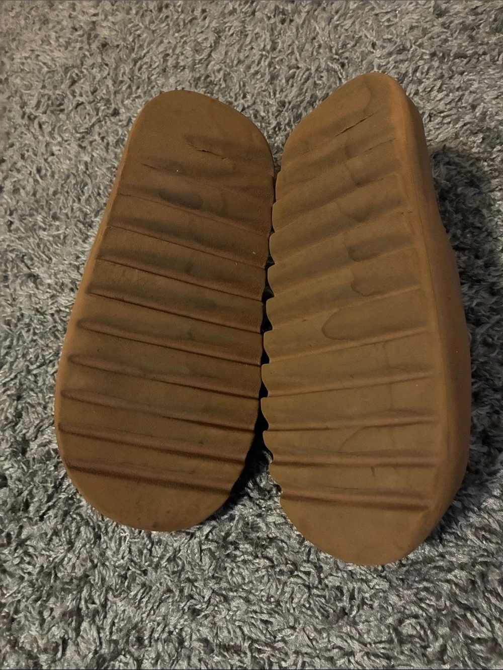 Brown Yeezy slides